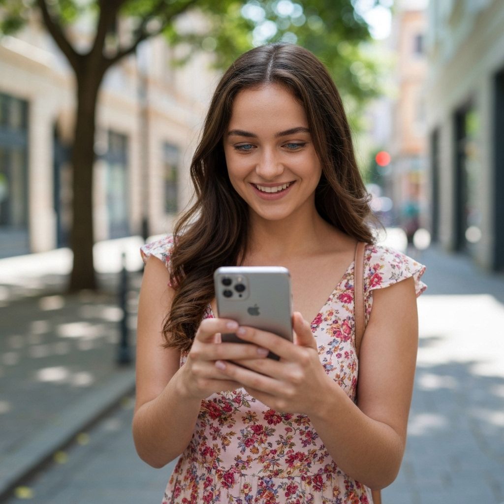 Passageiro usando o app LinCar